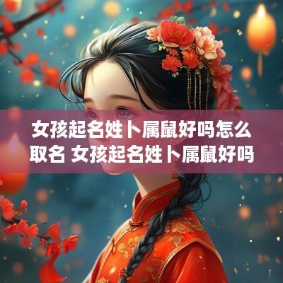 女孩起名姓卜属鼠好吗怎么取名 女孩起名姓卜属鼠好吗怎么取名字