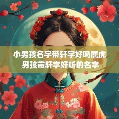 小男孩名字带轩字好吗属虎 男孩带轩字好听的名字