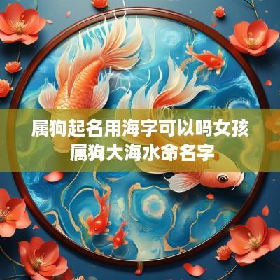 属狗起名用海字可以吗女孩 属狗大海水命名字
