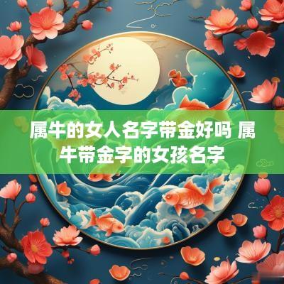 属牛的女人名字带金好吗 属牛带金字的女孩名字