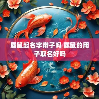 属鼠起名字带子吗 属鼠的用子取名好吗