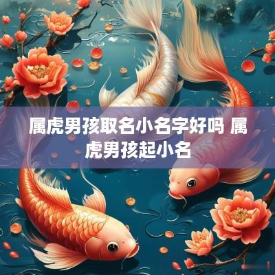 属虎男孩取名小名字好吗 属虎男孩起小名