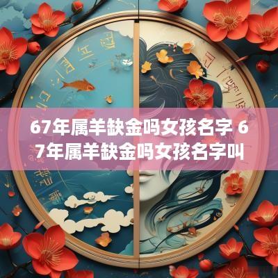 67年属羊缺金吗女孩名字 67年属羊缺金吗女孩名字叫什么
