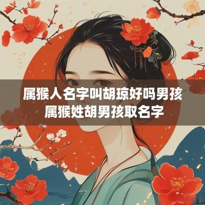 属猴人名字叫胡琼好吗男孩 属猴姓胡男孩取名字