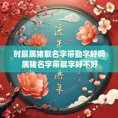 时辰属猪取名字带勤字好吗 属猪名字带晨字好不好