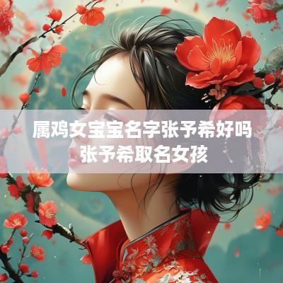 属鸡女宝宝名字张予希好吗 张予希取名女孩