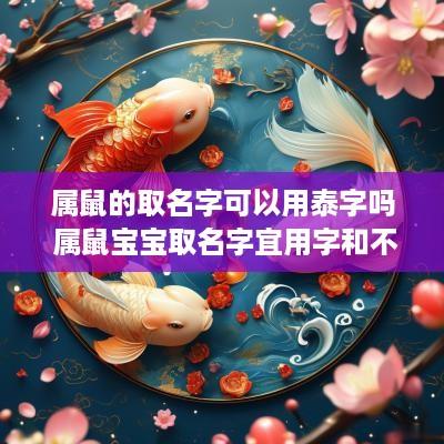 属鼠的取名字可以用泰字吗 属鼠宝宝取名字宜用字和不宜用字