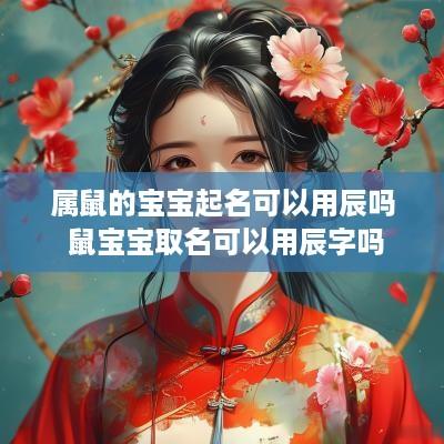 属鼠的宝宝起名可以用辰吗 鼠宝宝取名可以用辰字吗