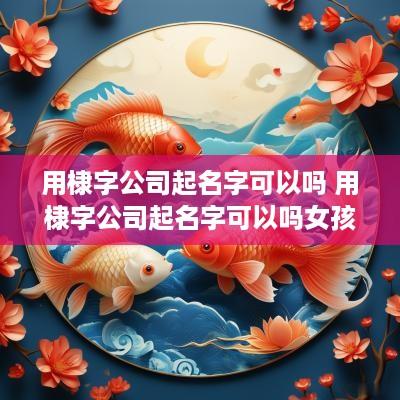 用棣字公司起名字可以吗 用棣字公司起名字可以吗女孩