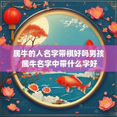 属牛的人名字带棋好吗男孩 属牛名字中带什么字好