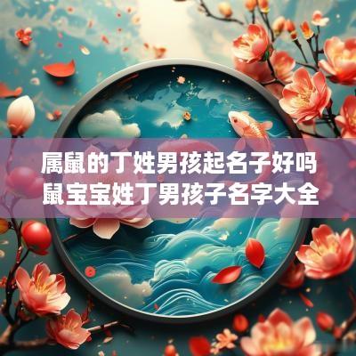 属鼠的丁姓男孩起名子好吗 鼠宝宝姓丁男孩子名字大全