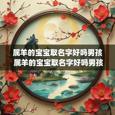 属羊的宝宝取名字好吗男孩 属羊的宝宝取名字好吗男孩子