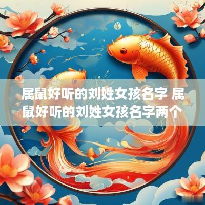 属鼠好听的刘姓女孩名字 属鼠好听的刘姓女孩名字两个字