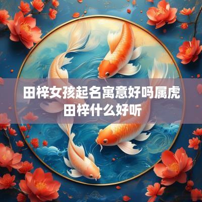 田梓女孩起名寓意好吗属虎 田梓什么好听