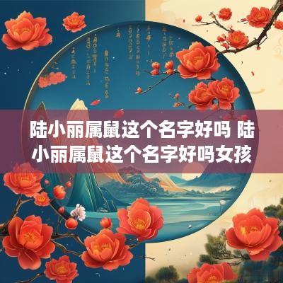 陆小丽属鼠这个名字好吗 陆小丽属鼠这个名字好吗女孩