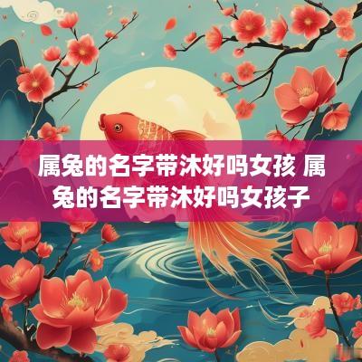 属兔的名字带沐好吗女孩 属兔的名字带沐好吗女孩子