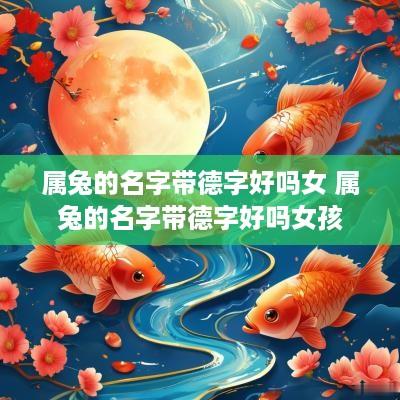 属兔的名字带德字好吗女 属兔的名字带德字好吗女孩