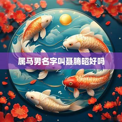 属马男名字叫聂腾昭好吗