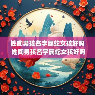 姓陶男孩名字属蛇女孩好吗 姓陶男孩名字属蛇女孩好吗