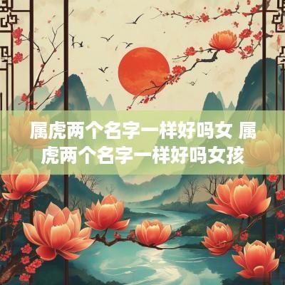 属虎两个名字一样好吗女 属虎两个名字一样好吗女孩