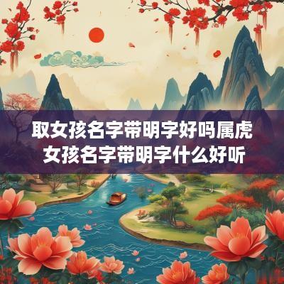 取女孩名字带明字好吗属虎 女孩名字带明字什么好听