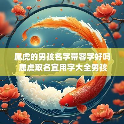 属虎的男孩名字带容字好吗 属虎取名宜用字大全男孩