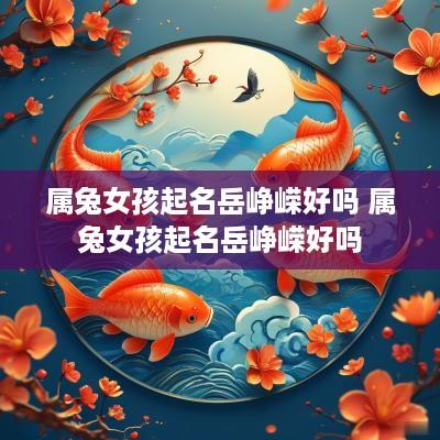属兔女孩起名岳峥嵘好吗 属兔女孩起名岳峥嵘好吗