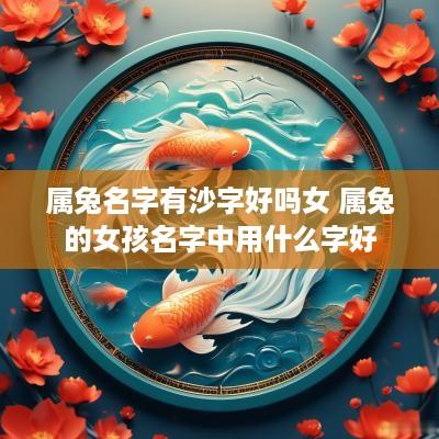 属兔名字有沙字好吗女 属兔的女孩名字中用什么字好