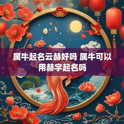 属牛起名云赫好吗 属牛可以用赫字起名吗