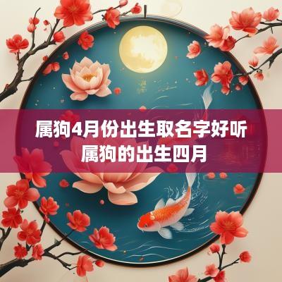 属狗4月份出生取名字好听 属狗的出生四月