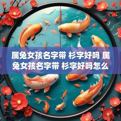 属兔女孩名字带 杉字好吗 属兔女孩名字带 杉字好吗怎么取
