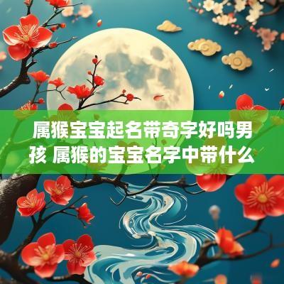 属猴宝宝起名带奇字好吗男孩 属猴的宝宝名字中带什么字好