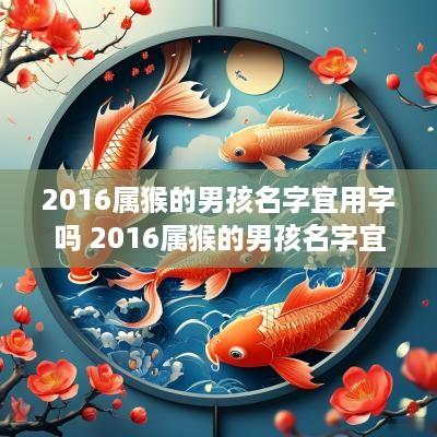 2016属猴的男孩名字宜用字吗 2016属猴的男孩名字宜用字吗