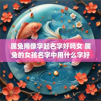属兔用像字起名字好吗女 属兔的女孩名字中用什么字好
