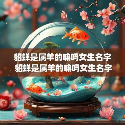 貂蝉是属羊的嘛吗女生名字 貂蝉是属羊的嘛吗女生名字叫什么