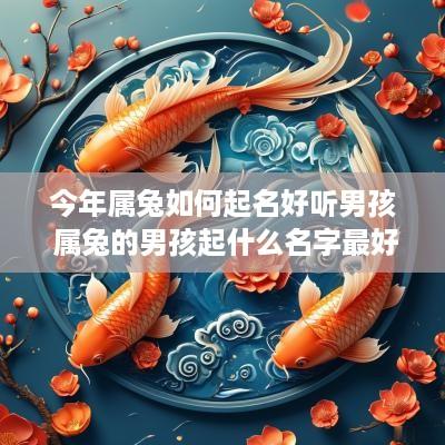 今年属兔如何起名好听男孩 属兔的男孩起什么名字最好