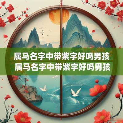 属马名字中带紫字好吗男孩 属马名字中带紫字好吗男孩子