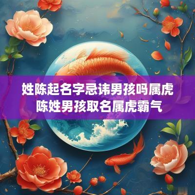 姓陈起名字忌讳男孩吗属虎 陈姓男孩取名属虎霸气