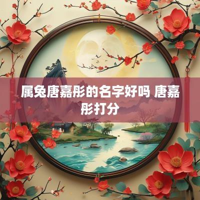 属兔唐嘉彤的名字好吗 唐嘉彤打分