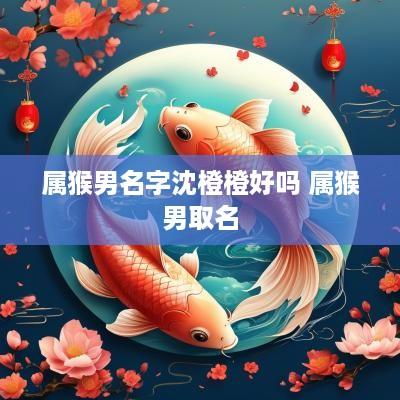 属猴男名字沈橙橙好吗 属猴男取名