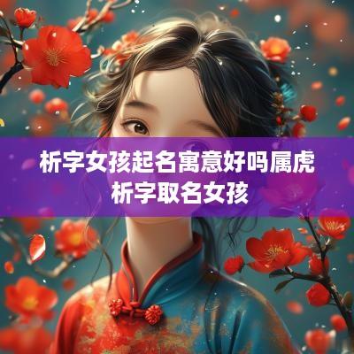 析字女孩起名寓意好吗属虎 析字取名女孩