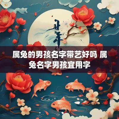 属兔的男孩名字带艺好吗 属兔名字男孩宜用字