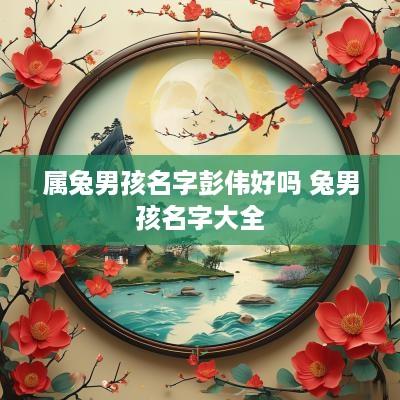 属兔男孩名字彭伟好吗 兔男孩名字大全