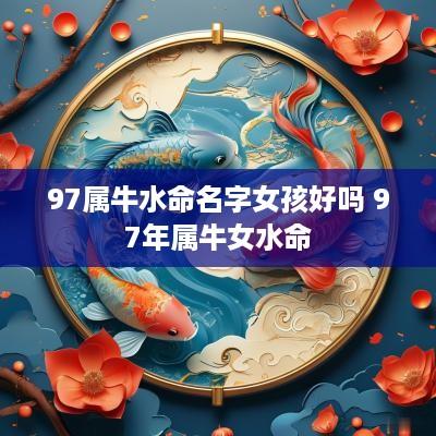 97属牛水命名字女孩好吗 97年属牛女水命