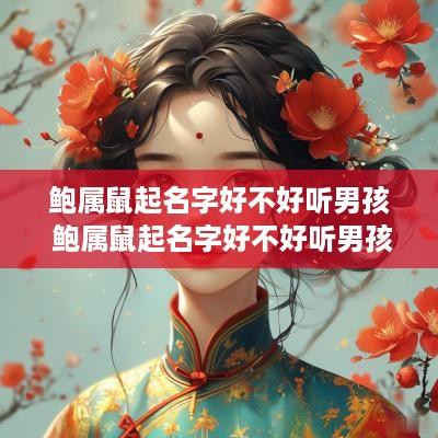 鲍属鼠起名字好不好听男孩 鲍属鼠起名字好不好听男孩子