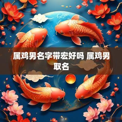 属鸡男名字带宏好吗 属鸡男取名