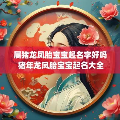 属猪龙凤胎宝宝起名字好吗 猪年龙凤胎宝宝起名大全