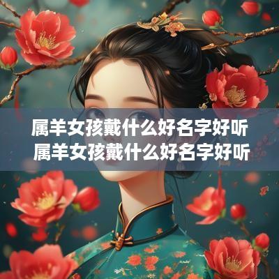 属羊女孩戴什么好名字好听 属羊女孩戴什么好名字好听又吉祥