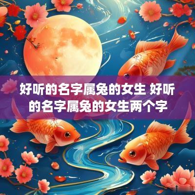 好听的名字属兔的女生 好听的名字属兔的女生两个字