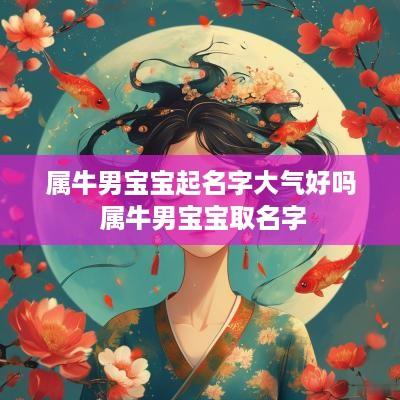 属牛男宝宝起名字大气好吗 属牛男宝宝取名字